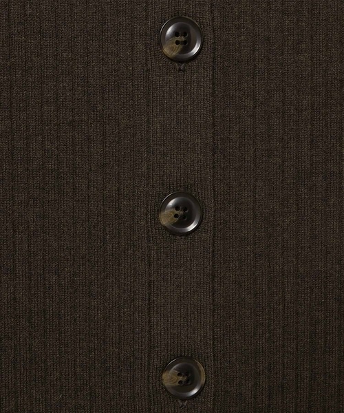 ADAM ET ROPE'（アダムエロペ）の「【アウトレット店舗・WEB限定・セットアップ対応】WOOL混リブフロントボタンスカート（スカート・レディース・チャコールグレー/ベージュ系その他・FREE）」の9枚目の写真