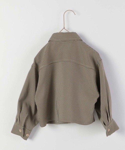 LOWRYS FARM（ローリーズファーム）の「チェックスクエアショートシャツ　217448（シャツ/ブラウス・キッズ・ベージュ/ブルー・110cm/120cm/130cm）」の10枚目の写真