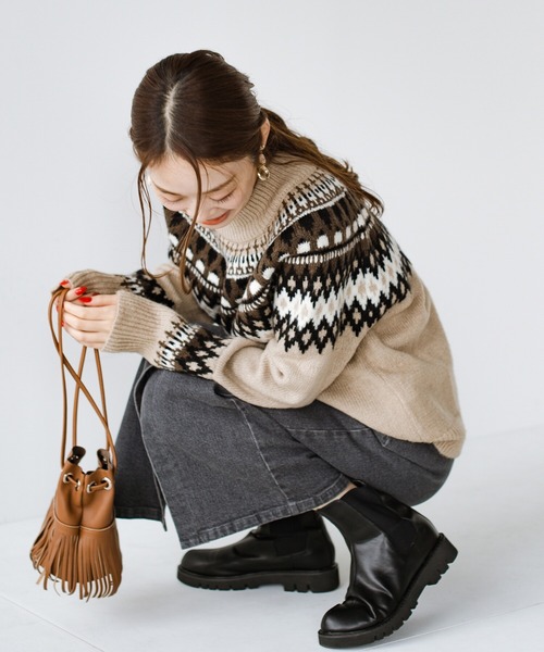 haco!（ハコ）の「カジュアルと女っぽの共存！デニムをレディに着こなす　楽ちんストレッチ素材の長ーーく着られるデニムスカートby who made me（デニムスカート・レディース・グレー・SMALL/MEDIUM/LARGE/X-LARGE）」の12枚目の写真