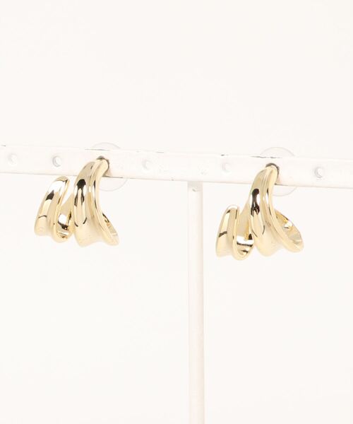 mou（モウ）の「【YNG】トルネードピアスチェーンイヤーカフセット（イヤーカフ・レディース・ゴールド/シルバー・FREE）」の5枚目の写真