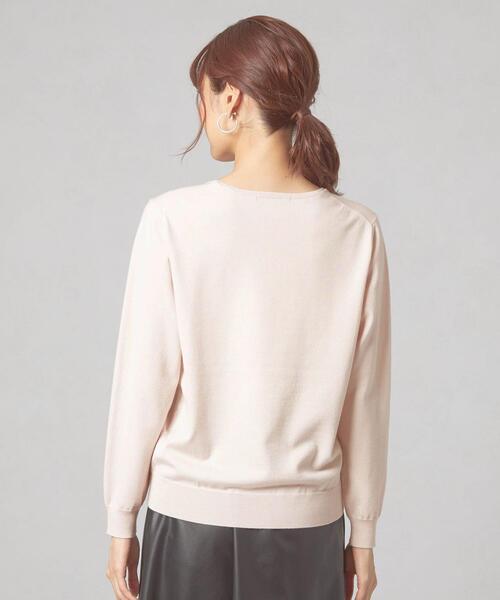 THE STATION STORE(ザ ステーション ストア)の「<closet story>ベーシック クルーネック ニット -ウォッシャブル-(ニット/セーター・レディース・ネイビー/オフホワイト/ピンク・FREE)」の6枚目の写真