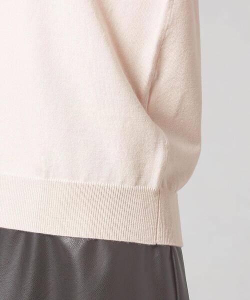 THE STATION STORE(ザ ステーション ストア)の「<closet story>ベーシック クルーネック ニット -ウォッシャブル-(ニット/セーター・レディース・ネイビー/オフホワイト/ピンク・FREE)」の9枚目の写真