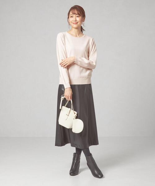 THE STATION STORE(ザ ステーション ストア)の「<closet story>ベーシック クルーネック ニット -ウォッシャブル-(ニット/セーター・レディース・ネイビー/オフホワイト/ピンク・FREE)」の11枚目の写真