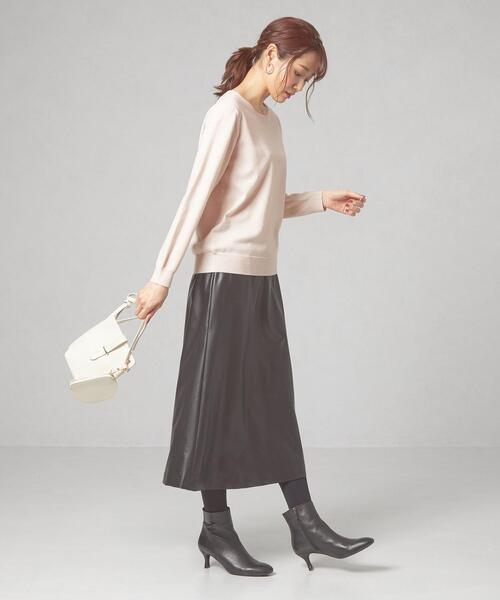 THE STATION STORE(ザ ステーション ストア)の「<closet story>ベーシック クルーネック ニット -ウォッシャブル-(ニット/セーター・レディース・ネイビー/オフホワイト/ピンク・FREE)」の12枚目の写真