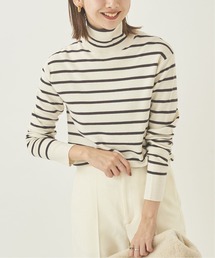 plage | *ミラノリブボーダーハイネックプルオーバー◆(ニット/セーター)