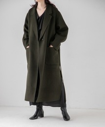 yuw WOOL RIVER BIG COAT チェスターコート　ロング　ベルト yuw（ユウ）｜チェスターコート一覧 - WEAR
