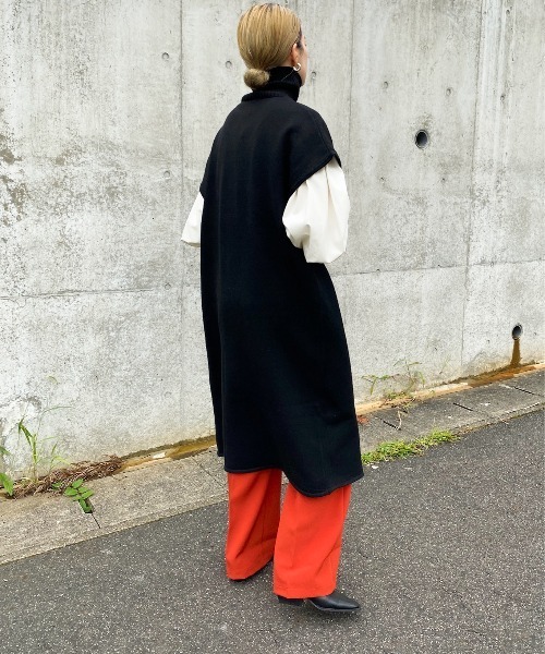 y/m by RIKA（イムバイリカ）の「ハイネックラップニットロングトップス（ニット/セーター・レディース・ブラック・FREE）」の22枚目の写真