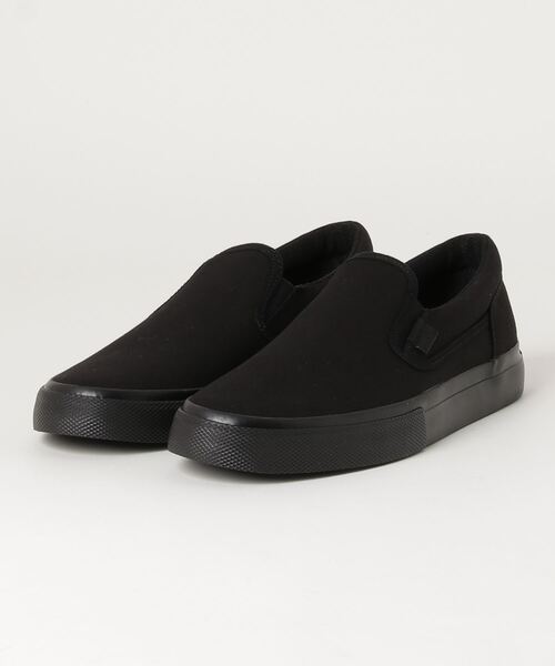 DC(ディーシー)の「DC SHOES MANUAL SLIP-ON / ディーシーシューズ マニュアル スリッポン(スリッポン・メンズ・ブラック・27.5cm/26.5cm/27.0cm/28.0cm/26.0cm)」の1枚目の写真
