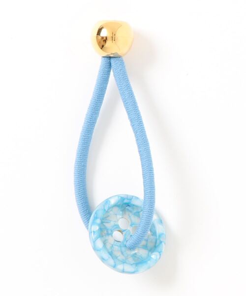 THEATRE PRODUCTS（シアタープロダクツ）の「＜新色追加＞コートボタンヘアゴム（ヘアゴム・レディース・ブラック/パープル/ピンク/オレンジ/ブルー・FREE）」の10枚目の写真