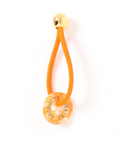 THEATRE PRODUCTS（シアタープロダクツ）の「＜新色追加＞コートボタンヘアゴム（ヘアゴム・レディース・ブラック/パープル/ピンク/オレンジ/ブルー・FREE）」の8枚目の写真