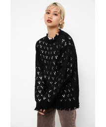 LAGUA GEM | HOLE LG KNIT TOPS(ニット/セーター)