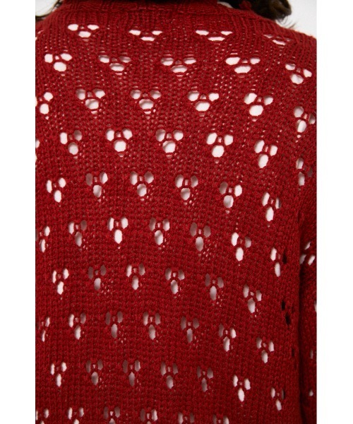 LAGUA GEM（ラグアジェム）の「HOLE LG KNIT TOPS（ニット/セーター・レディース・レッド/ブルー/ブラック・FREE）」の9枚目の写真