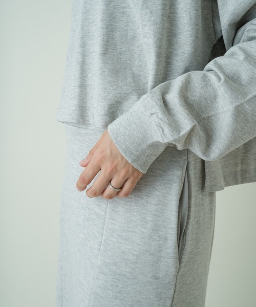 Kastane（カスタネ）の「【サイズ展開あり】刺繍ウェーブロゴロンTee（Tシャツ/カットソー・レディース・パープル/モカ/ライトグレー・XL/M）」の12枚目の写真