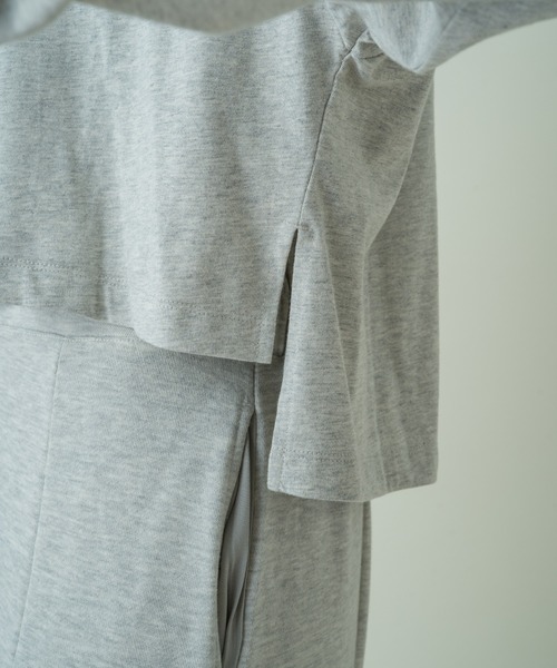 Kastane（カスタネ）の「【サイズ展開あり】刺繍ウェーブロゴロンTee（Tシャツ/カットソー・レディース・パープル/モカ/ライトグレー・XL/M）」の13枚目の写真