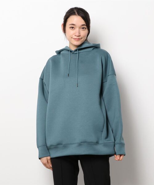 koe（コエ）の「ライトダンボールパーカー（パーカー・レディース・ライトベージュ/ピンク系その他2/ブルー/イエロー/ライトグレー/ブラック/グリーン/ピンク・S/L/XL/M）」の5枚目の写真