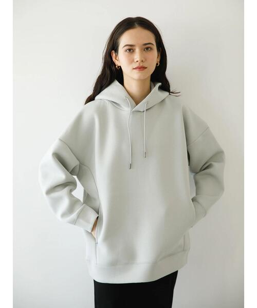 koe（コエ）の「ライトダンボールパーカー（パーカー・レディース・ライトベージュ/ピンク系その他2/ブルー/イエロー/ライトグレー/ブラック/グリーン/ピンク・S/L/XL/M）」の16枚目の写真