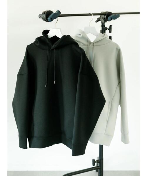 koe（コエ）の「ライトダンボールパーカー（パーカー・レディース・ライトベージュ/ピンク系その他2/ブルー/イエロー/ライトグレー/ブラック/グリーン/ピンク・S/L/XL/M）」の15枚目の写真