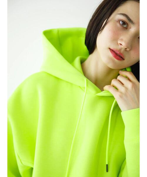 koe（コエ）の「ライトダンボールパーカー（パーカー・レディース・ライトベージュ/ピンク系その他2/ブルー/イエロー/ライトグレー/ブラック/グリーン/ピンク・S/L/XL/M）」の11枚目の写真