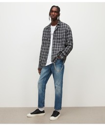 ALLSAINTS | DEAN CROPPED SLIM JEANS, MID INDIGO | DEAN クロップド スリム ジーンズ, ミッド インディゴ(デニムパンツ)