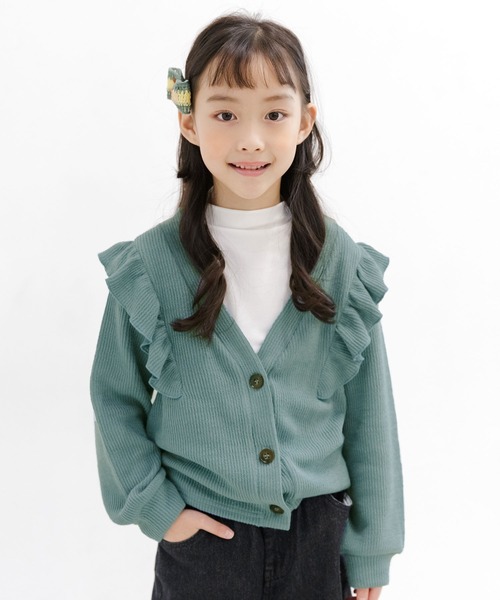 Bee des Bee（ビーデスビー）の「ニットカーディガン（ニット/セーター・キッズ・ブルー/グレー/ブラック・110cm/100cm/120cm/130cm/140cm/150cm）」の3枚目の写真