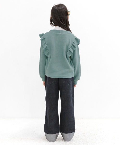 Bee des Bee（ビーデスビー）の「ニットカーディガン（ニット/セーター・キッズ・ブルー/グレー/ブラック・110cm/100cm/120cm/130cm/140cm/150cm）」の7枚目の写真