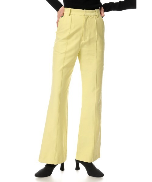 SLY（スライ）の「BACK SLIT PT バックスリット パンツ（スラックス・レディース・アイボリー/ライトイエロー/マルチ・2/1/0）」の10枚目の写真
