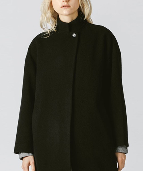 mizuiroind（ミズイロインド）の「mizuiro ind スタンドカラーロングコート（その他アウター・レディース・ダークブラウン/ベージュ/ブラック/ネイビー/チャコールグレー・FREE）」の22枚目の写真