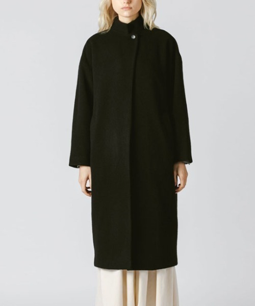 mizuiroind（ミズイロインド）の「mizuiro ind スタンドカラーロングコート（その他アウター・レディース・ダークブラウン/ベージュ/ブラック/ネイビー/チャコールグレー・FREE）」の21枚目の写真