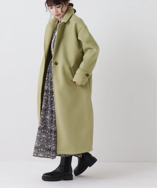 RAY CASSIN（レイカズン）の「フェイクウールシングルチェスターコート（チェスターコート・レディース・ピンクベージュ/ライトカーキ/グレイッシュベージュ・MEDIUM/LARGE）」の14枚目の写真