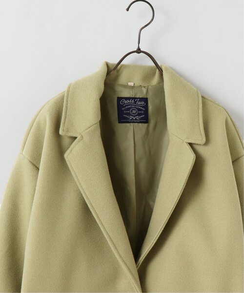 RAY CASSIN（レイカズン）の「フェイクウールシングルチェスターコート（チェスターコート・レディース・ピンクベージュ/ライトカーキ/グレイッシュベージュ・MEDIUM/LARGE）」の19枚目の写真