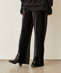 Lui's | 楊柳ベロアスリットワイドパンツ(その他パンツ)