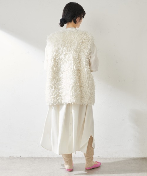 SHENERY（シーナリー）の「ヨーク切替ロングシャツワンピース（ワンピース・レディース・ネイビー/オフホワイト/ベージュ・FREE）」の22枚目の写真