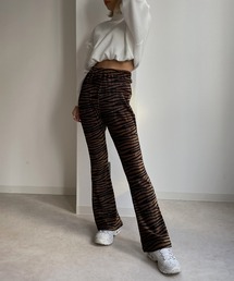 Avvenente | 【Avvenente】ゼブラ柄プリーツフレアパンツ(その他パンツ)