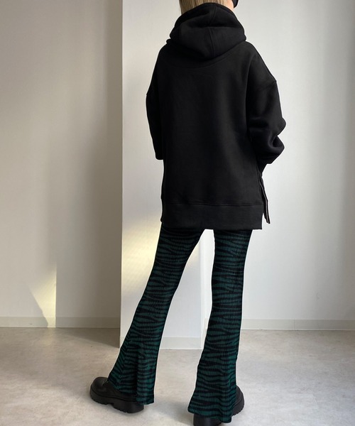 Avvenente（アベネンテ）の「【Avvenente】ゼブラ柄プリーツフレアパンツ（その他パンツ・レディース・ダークグリーン/ブラウン/アイボリー・FREE）」の19枚目の写真