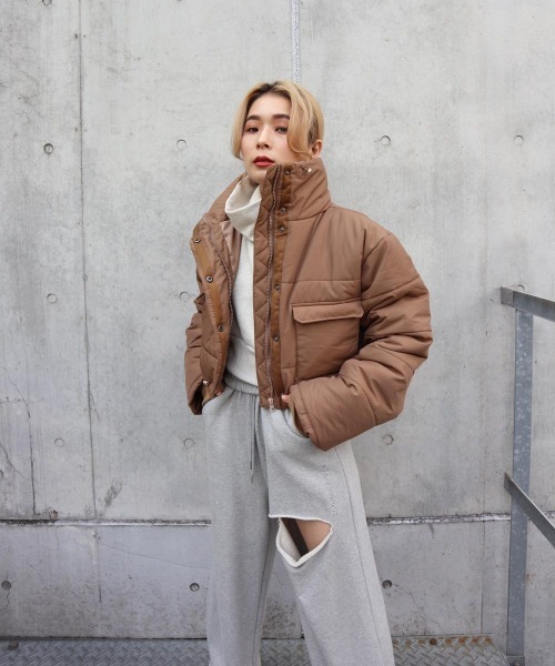 FIG&VIPER（フィグアンドバイパー）の「中綿ショートJK（その他アウター・レディース・ブラック/ベージュ/グリーン・FREE）」の11枚目の写真