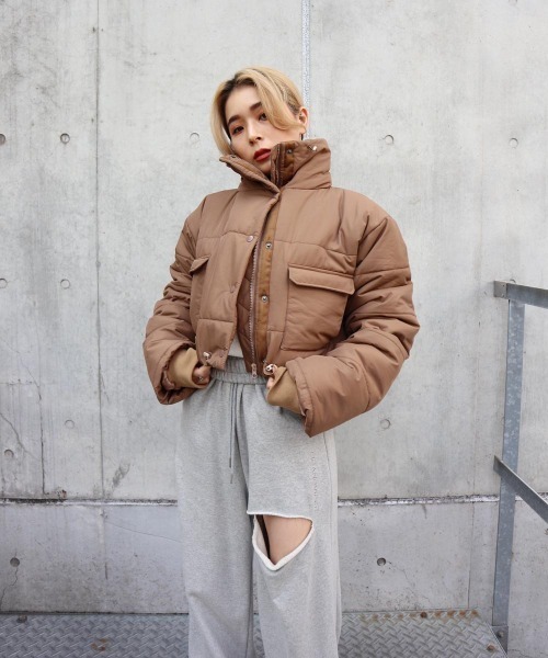 FIG&VIPER（フィグアンドバイパー）の「中綿ショートJK（その他アウター・レディース・ブラック/ベージュ/グリーン・FREE）」の8枚目の写真