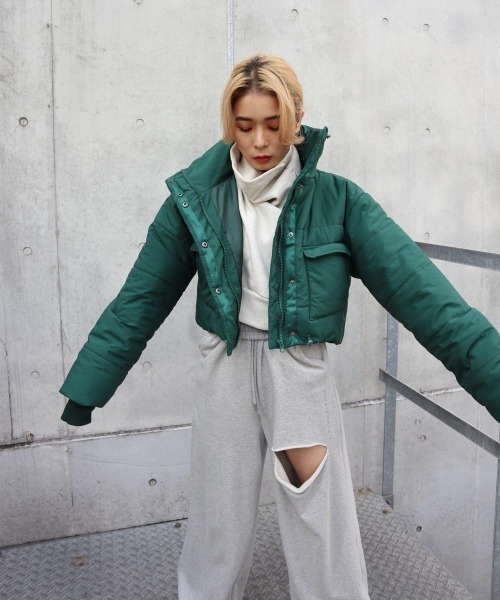 FIG&VIPER（フィグアンドバイパー）の「中綿ショートJK（その他アウター・レディース・ブラック/ベージュ/グリーン・FREE）」の21枚目の写真