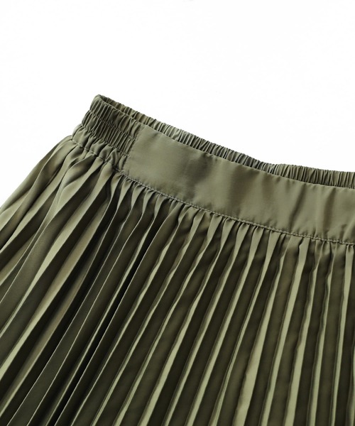 osharewalker(オシャレウォーカー)の「【廃盤】『アシメボリュームプリーツスカート』(スカート・レディース・ブラック/カーキ/ピンク/グレイッシュブルー・FREE)」の17枚目の写真