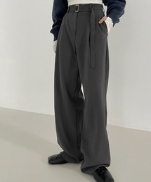 BEIDELLI | [BELLIDE MADE] ベルトセットピンタックワイドスラックス(スラックス)
