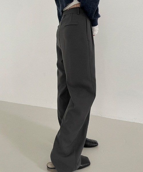 BEIDELLI（ベイデリー）の「[BELLIDE MADE] ベルトセットピンタックワイドスラックス（スラックス・レディース・チャコールグレー/ブラック/ブラウン・SMALL/MEDIUM）」の11枚目の写真