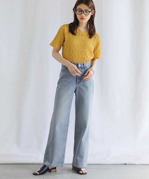 select MOCA(セレクトモカ)の「ビンテージストレートデニムパンツ(デニムパンツ・レディース・ライトインディゴブルー・SMALL/MEDIUM/LARGE)」の21枚目の写真