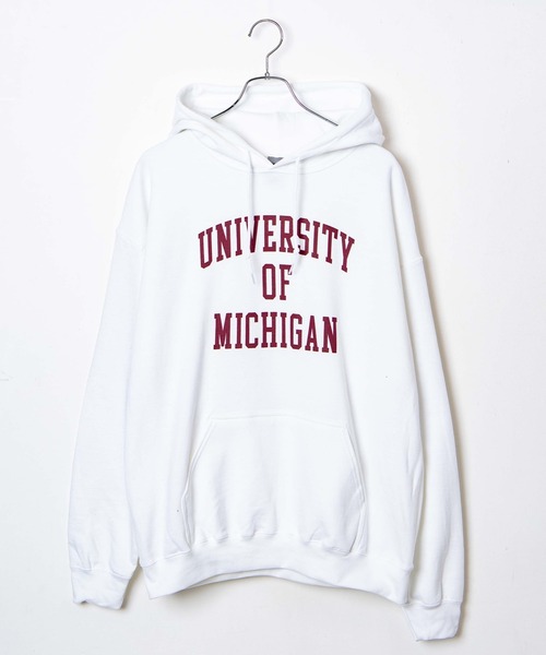 WEGO（ウィゴー）の「WEGO/カレッジロゴプルパーカ（パーカー・メンズ・ベージュ/ブラック/ライトピンク/ホワイト/ロイヤルブルー/パープル・LARGE/MEDIUM/X-LARGE）」の13枚目の写真