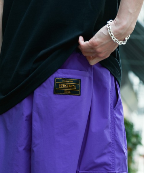 Subciety(サブサエティ)の「NYLON CARGO SHORTS(カーゴパンツ・メンズ・パープル/オリーブ/ブラック・MEDIUM/X-LARGE/LARGE)」の6枚目の写真