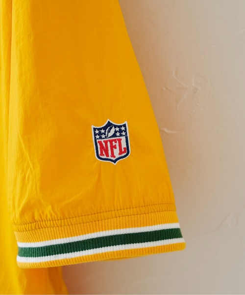 NFL（ナショナルフットボールリーグ　）の「NFLラインリブ半袖布帛プルオーバー（シャツ/ブラウス・メンズ・ブラック/イエロー/グリーン・MEDIUM/LARGE）」の8枚目の写真