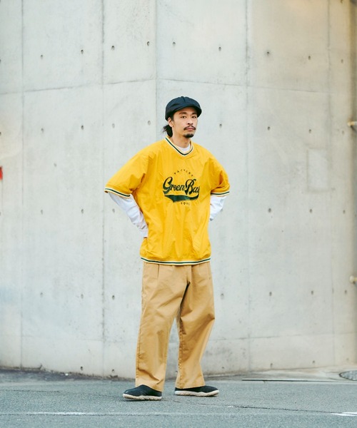 NFL（ナショナルフットボールリーグ ）の「NFLラインリブ半袖布帛プル