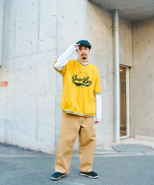 NFL（ナショナルフットボールリーグ ）の「NFLラインリブ半袖布帛プル