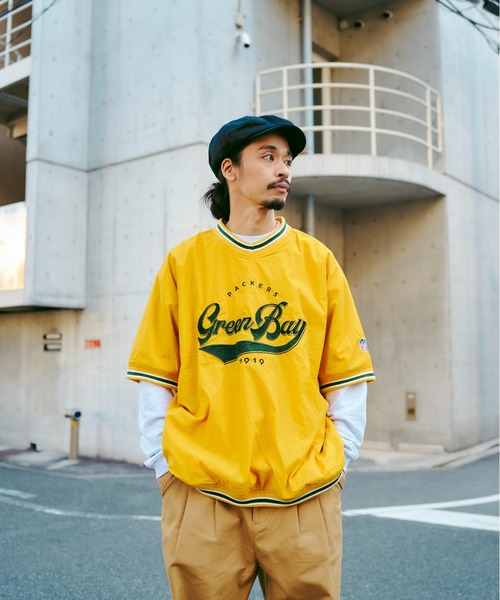 NFL（ナショナルフットボールリーグ ）の「NFLラインリブ半袖布帛プル