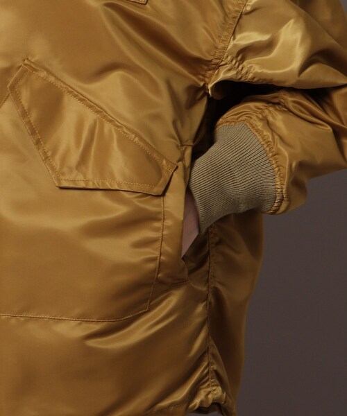 VOTE MAKE NEW CLOTHES(ボートメイクニュークローズ)の「◆【DRESSTERIOR別注】VOTE MAKE NEW CLOTHES(ヴォートメイクニュークローズ)コーチジャケット(ブルゾン・レディース・チャコールグレー/キャメル・01/02)」の8枚目の写真