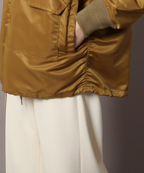 VOTE MAKE NEW CLOTHES(ボートメイクニュークローズ)の「◆【DRESSTERIOR別注】VOTE MAKE NEW CLOTHES(ヴォートメイクニュークローズ)コーチジャケット(ブルゾン・レディース・チャコールグレー/キャメル・01/02)」の10枚目の写真