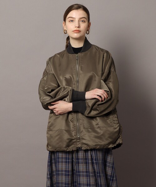 VOTE MAKE NEW CLOTHES(ボートメイクニュークローズ)の「◆【DRESSTERIOR別注】VOTE MAKE NEW CLOTHES(ヴォートメイクニュークローズ)コーチジャケット(ブルゾン・レディース・チャコールグレー/キャメル・01/02)」の13枚目の写真